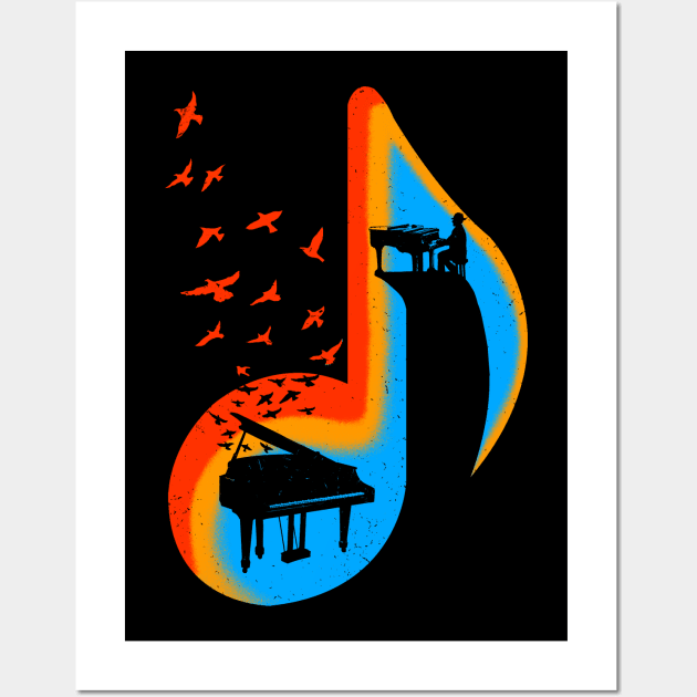 Music Piano Player Wall Art by barmalisiRTB